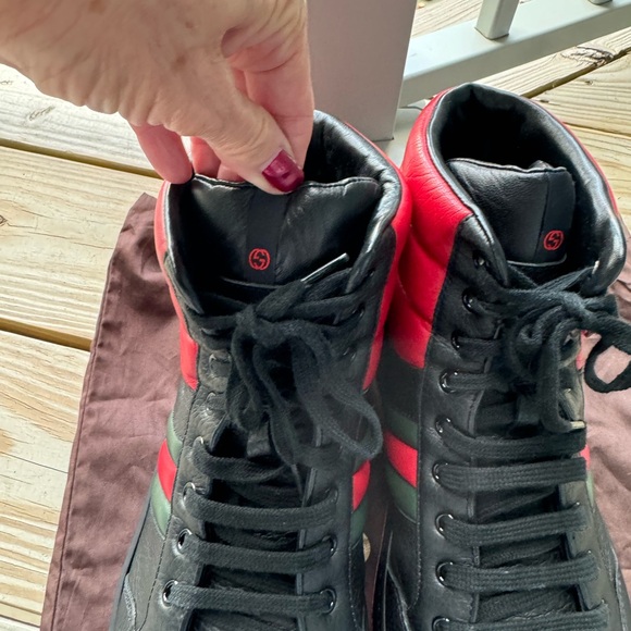 Mens Gucci high top sneaker perfect condition size 14 fits us 15 - Picture 2 of 7